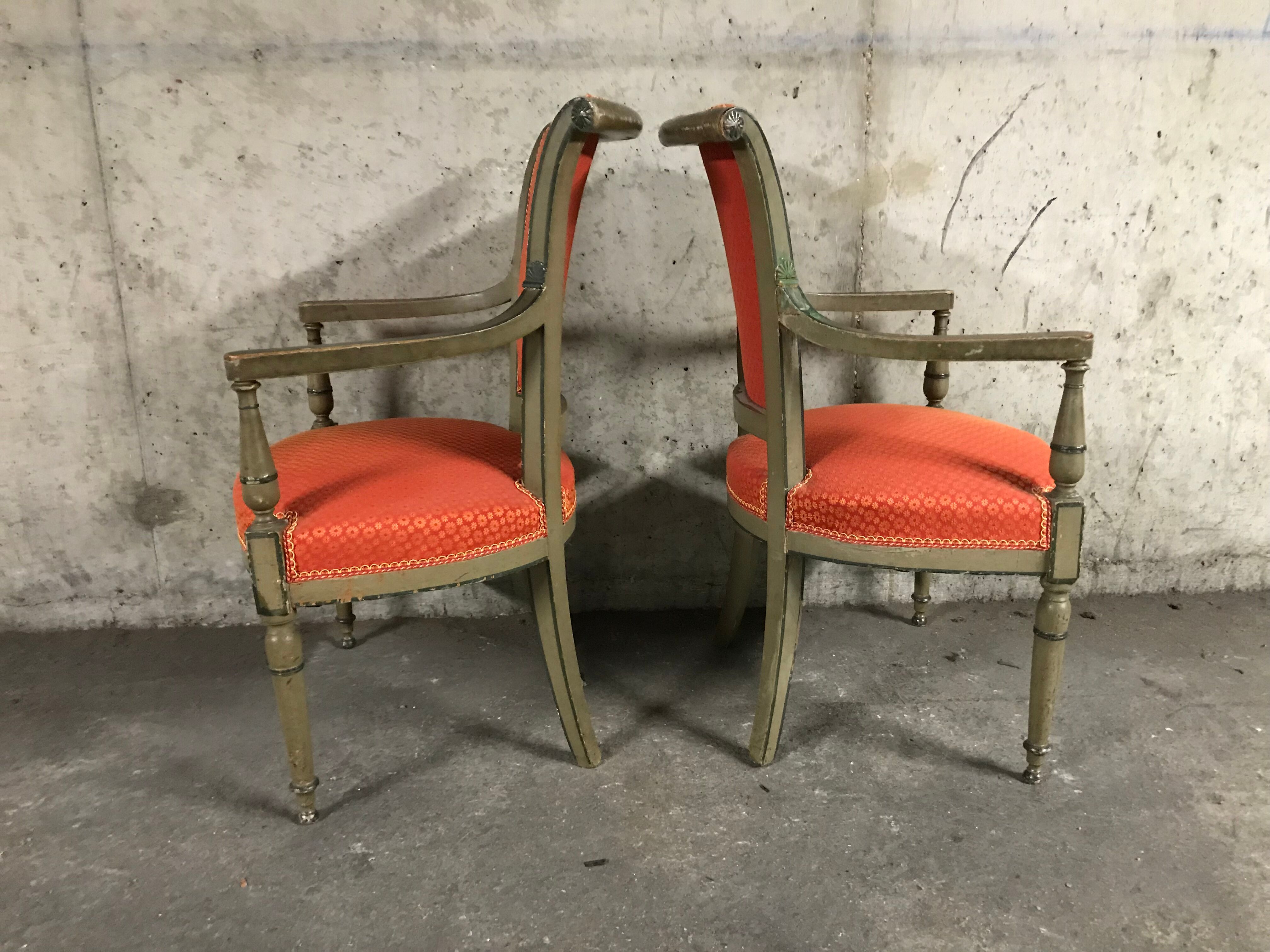Pair of armcchairs
