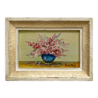 Painting bouquet of flowers signed Anne Max