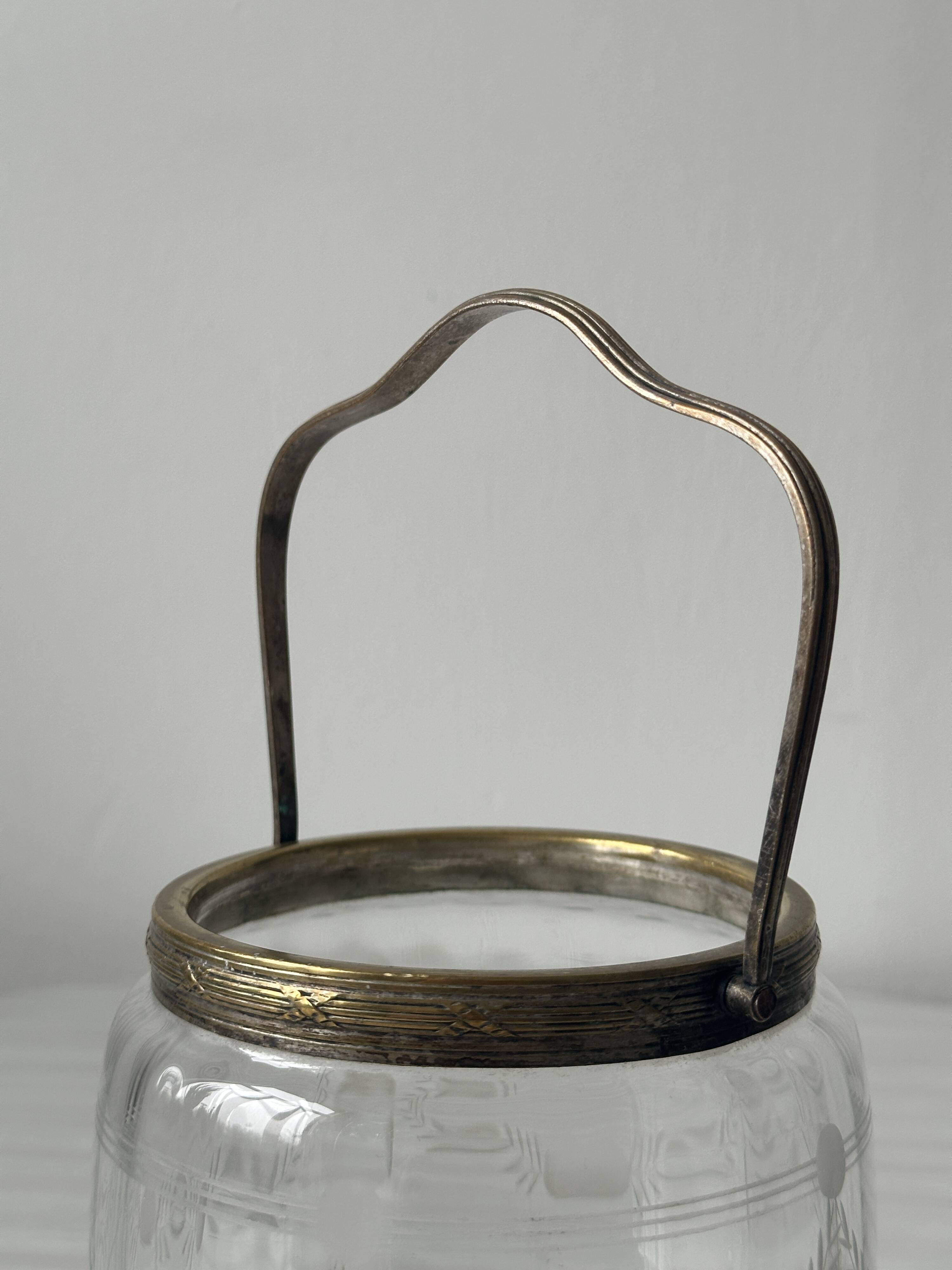 Seau à glaçons en cristal ciselé