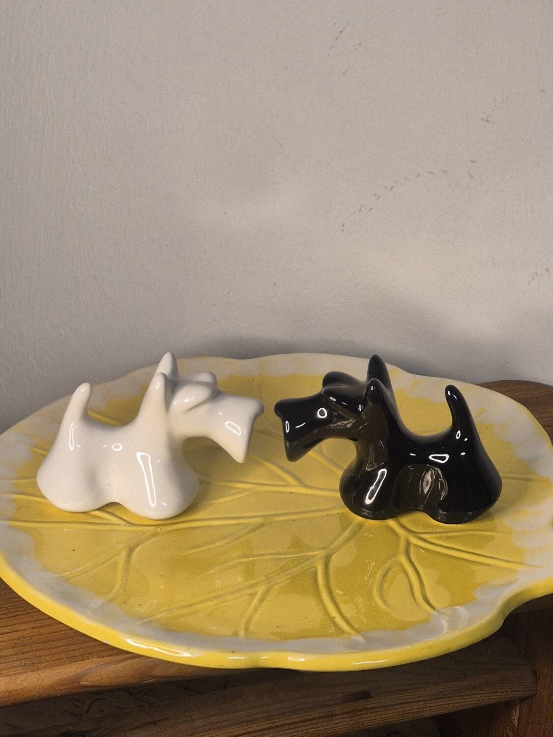 Salt and pepper shakers dog