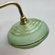 Vintage wall lamp in green and gold frosted glass