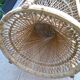 Pair of Emmanuelle rattan armchairs