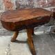 Paire de tabourets rustiques en bois massif brut – Fabrication artisanale
