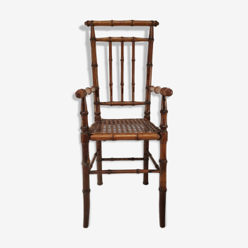 Bamboo style doll chair 1900