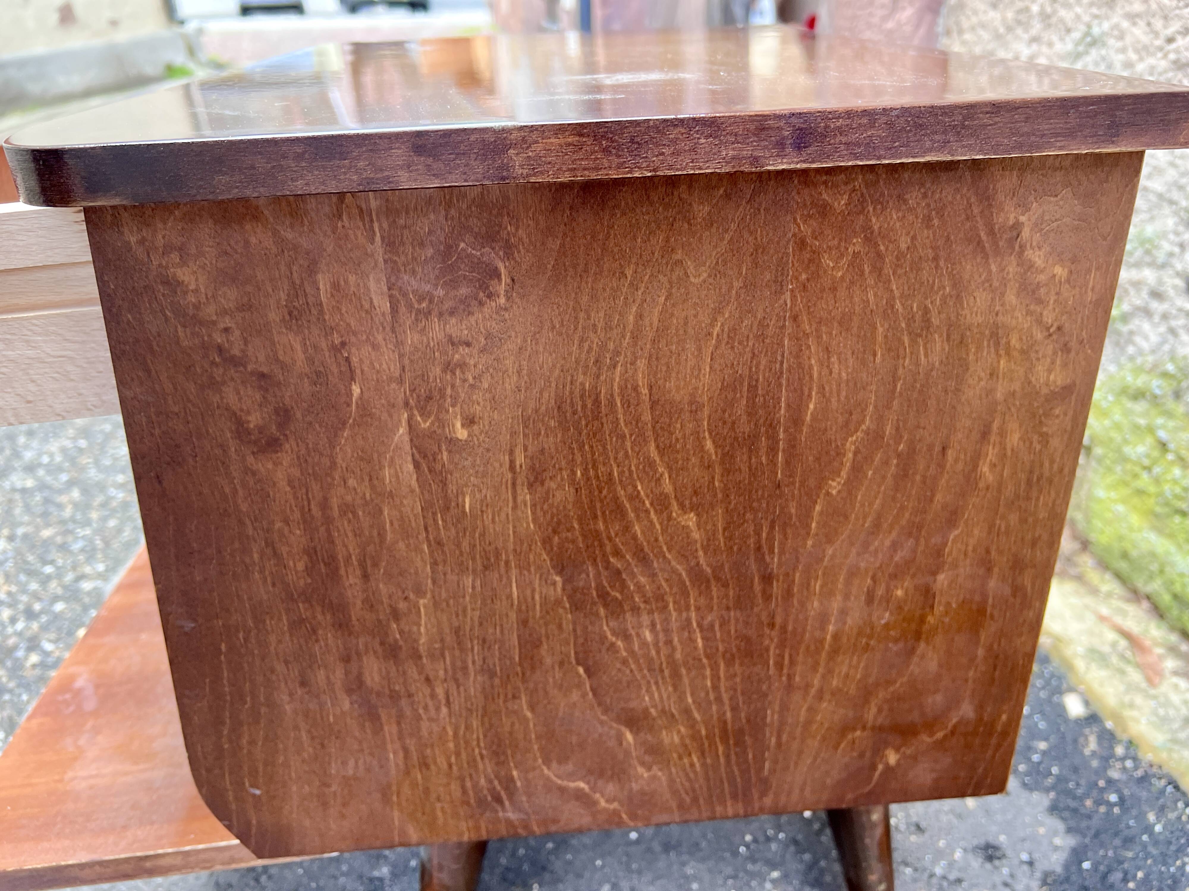 Pair of bedside tables, end of vintage sofa, old 1950