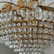 Crystal grapevine waterfall chandelier from the 70s