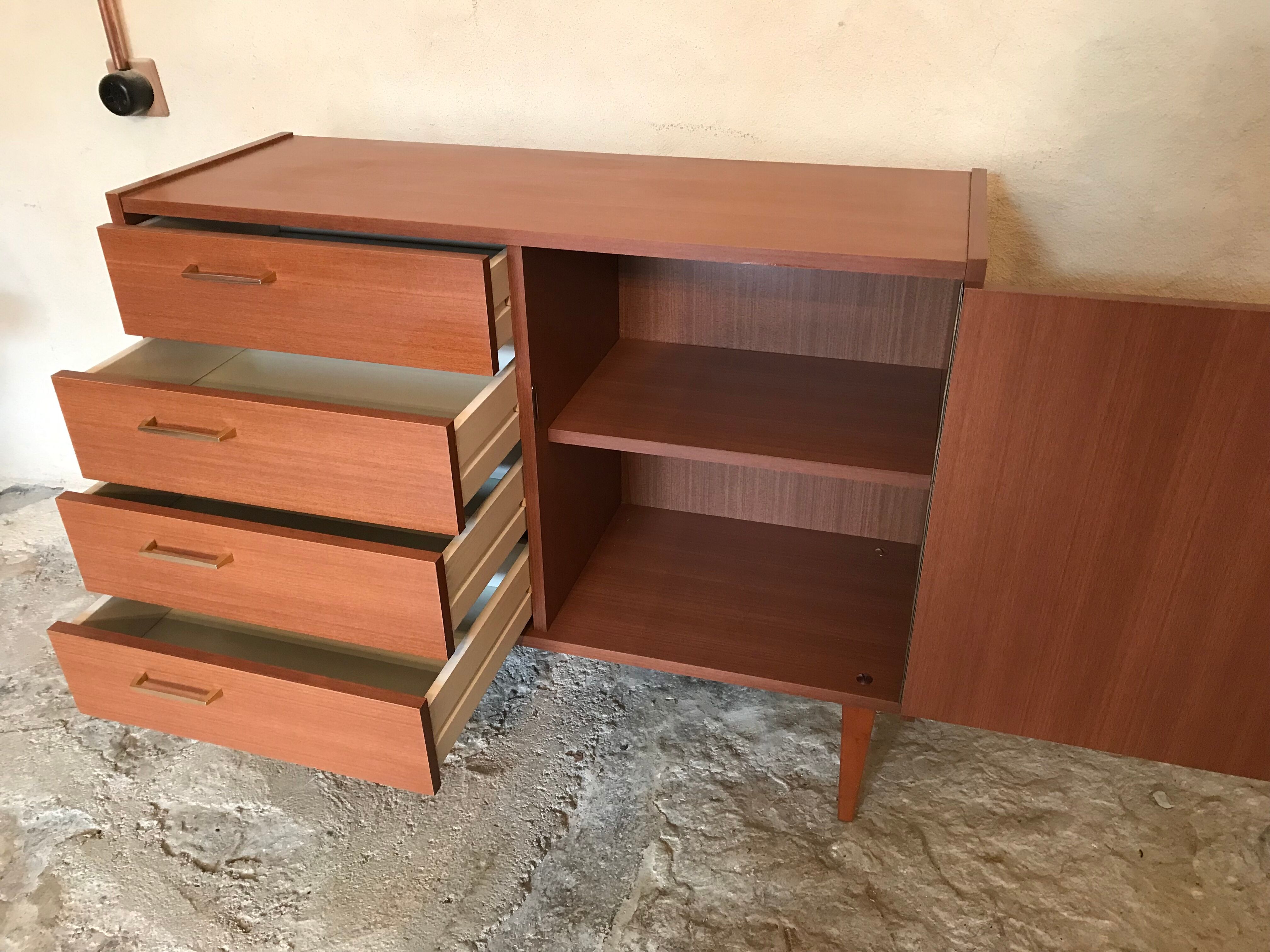 Buffet vintage storage cabinet formica