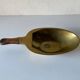 Decorative brass bowl with wooden handle, 1970s, Turin, Italy.