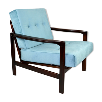 Fauteuil Turquoise par Z. Baczyk, années 1970