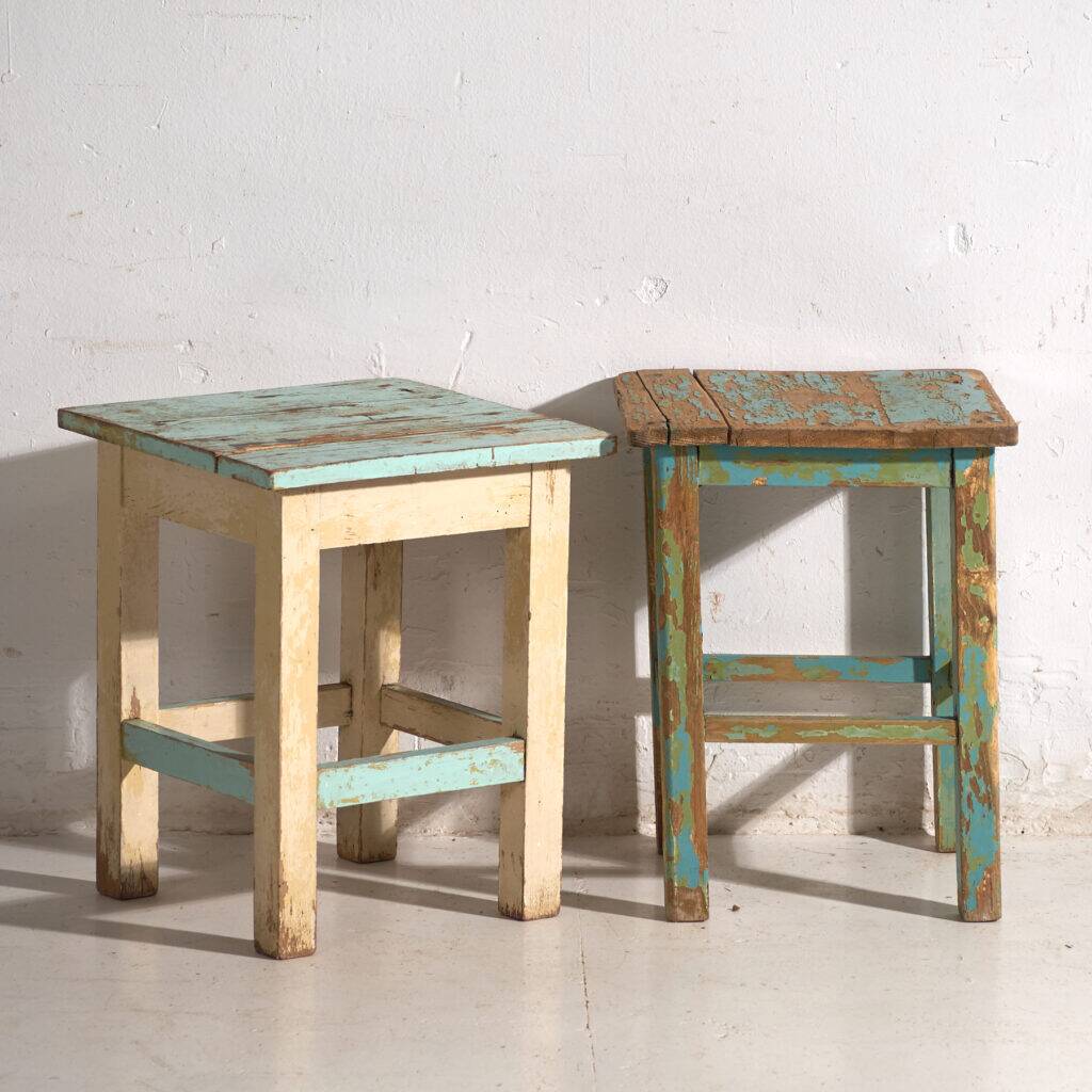 Antique pine bedside tables – Central Europe, circa 1940 #4