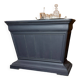 Old wooden counter, black patina