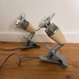 Set of massive vintage spotlights