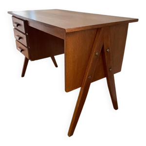 Bureau en chêne, piètement