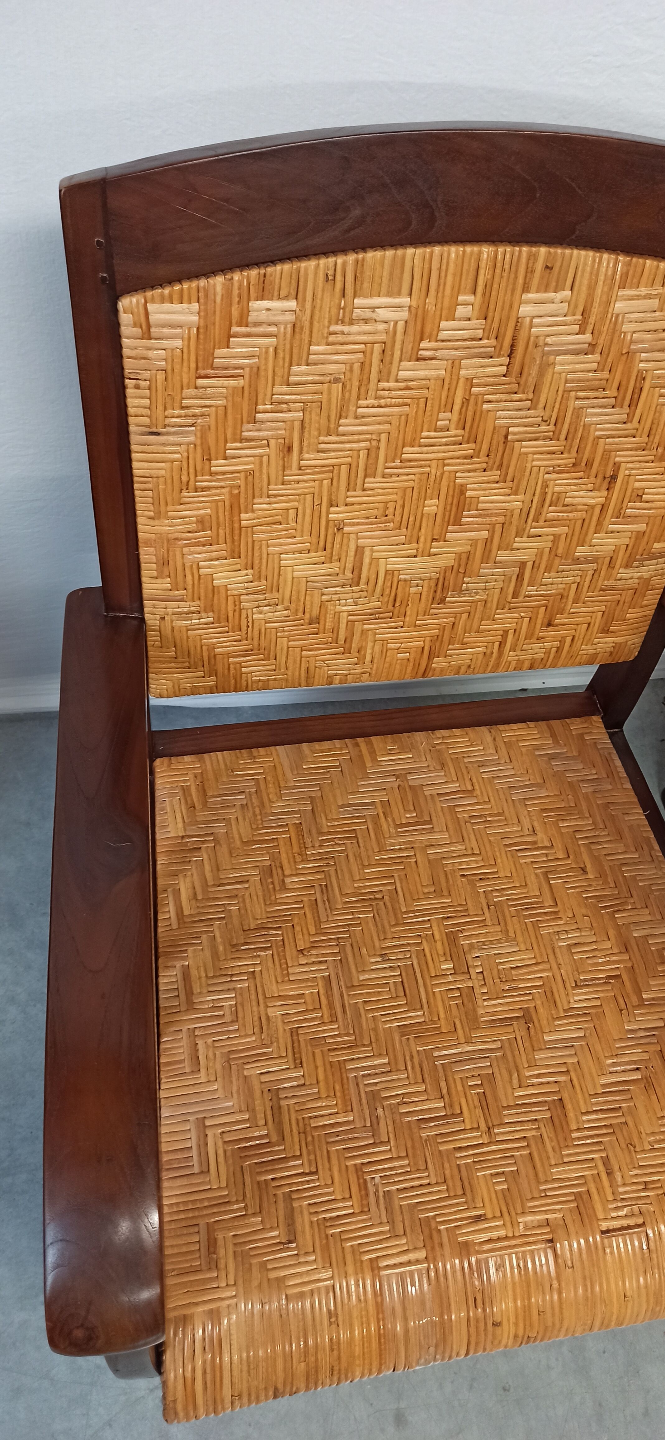 Pair of colonial style armchairs