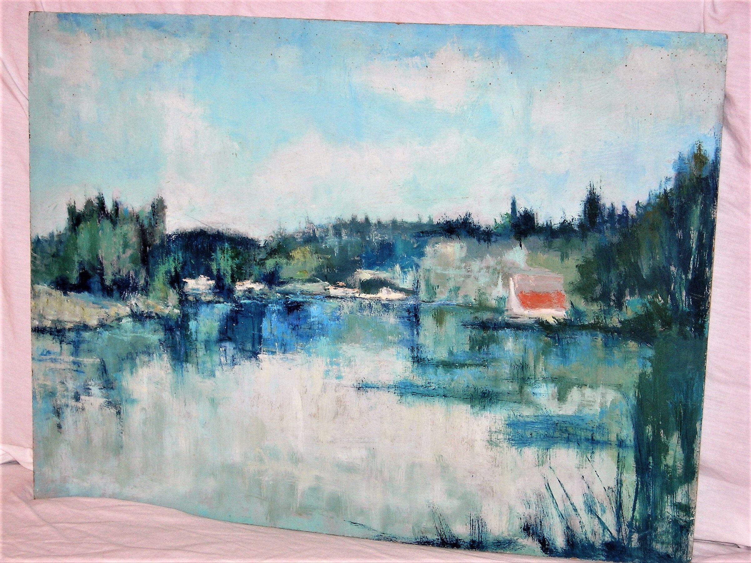 Landscape of the banks of the loire charles Belbeoc'h (xxth)