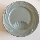 Set of 6 plates celadon de Sarreguemines 1950