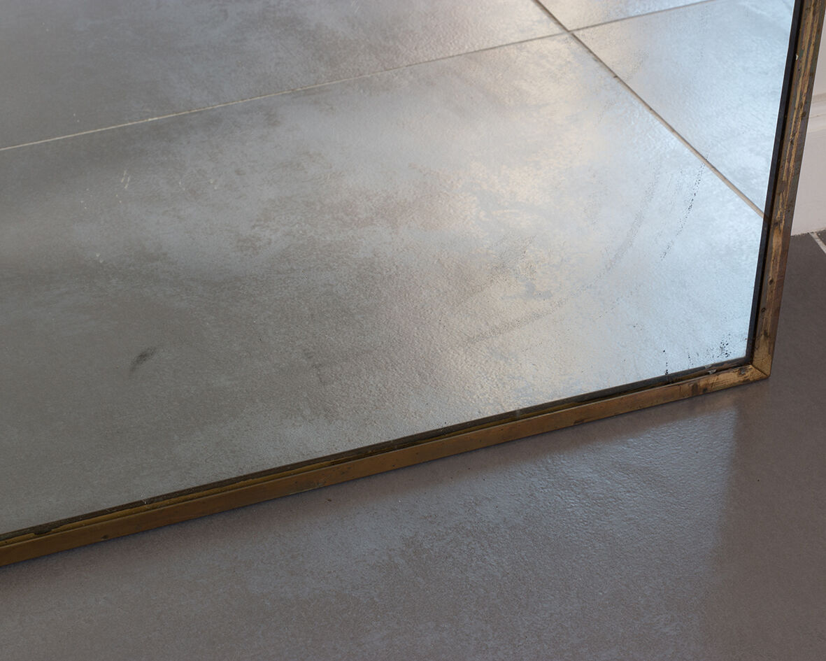 Golden mirror 147x54 cm