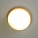 Set of 3 vintage sconces wood glass minimalist wall lamps flush mount light