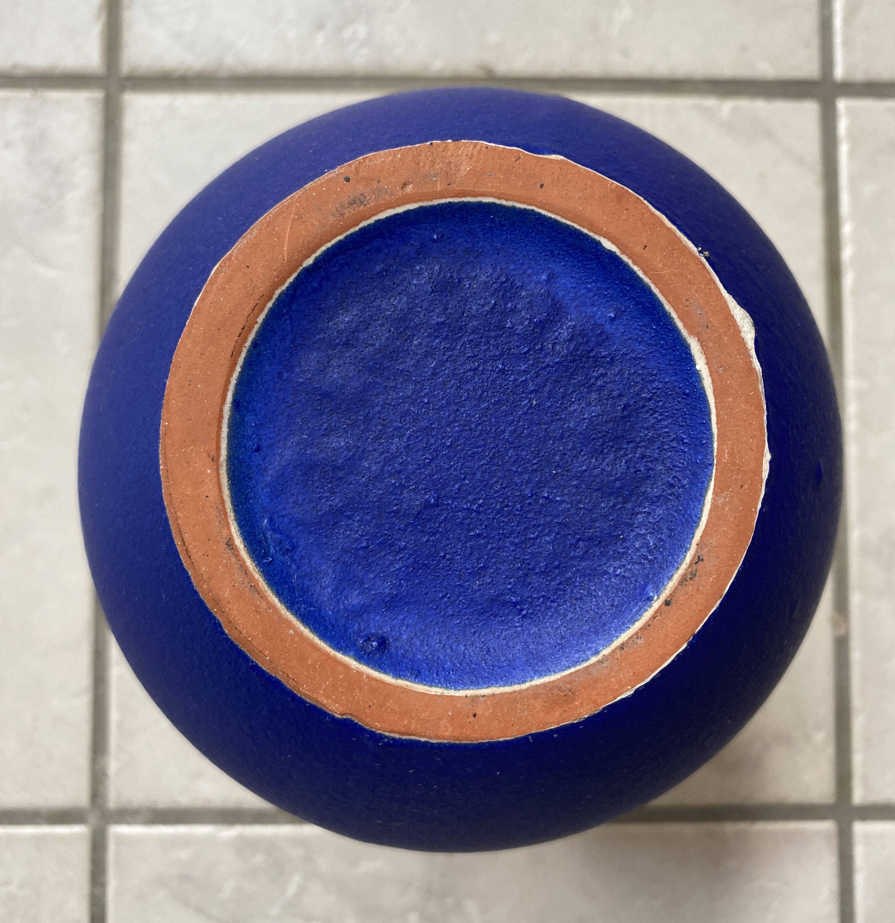 Yellow and Blue vase by Carstens Tönnieshof 1960s WGP