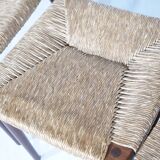 Teak Cane Chairs 351 Georg Leowald for Wilkhahn 1960s