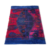 Original scandinavian rya rug by oili mäki for finnrya oy ab, finland