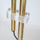 Marble swivel arch floor lamp, Bellux 1980's switzerland
