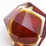Cendrier diamant en verre de Murano par Seguso