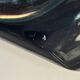 Large black lacquered mirror in 80s style