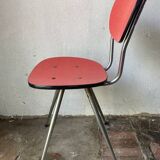 Red formica chairs