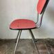 Red formica chairs