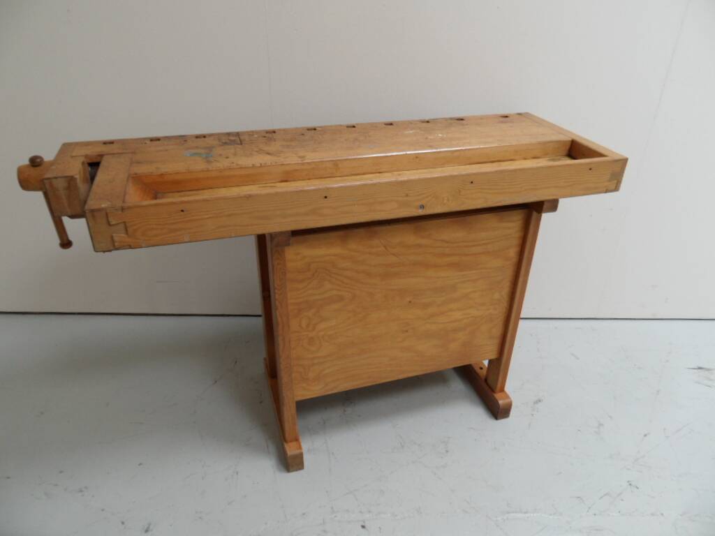 Vintage industrial workbench
