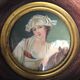 Miniature: portrait of an elegant woman