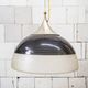 Suspended lamp model 1238 in aluminium and glass by Stilnovo, Italy, 1960s.