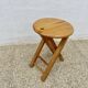 Tabouret pliant dans le style de Roger Tallon ou Adrian Reed, vers 1970