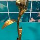 Vintage flower floor lamp