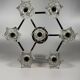1960s 1970s Ceiling or Wall Lamp German Ice Glass Space Age Design