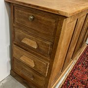 Antique oak drugstore furniture