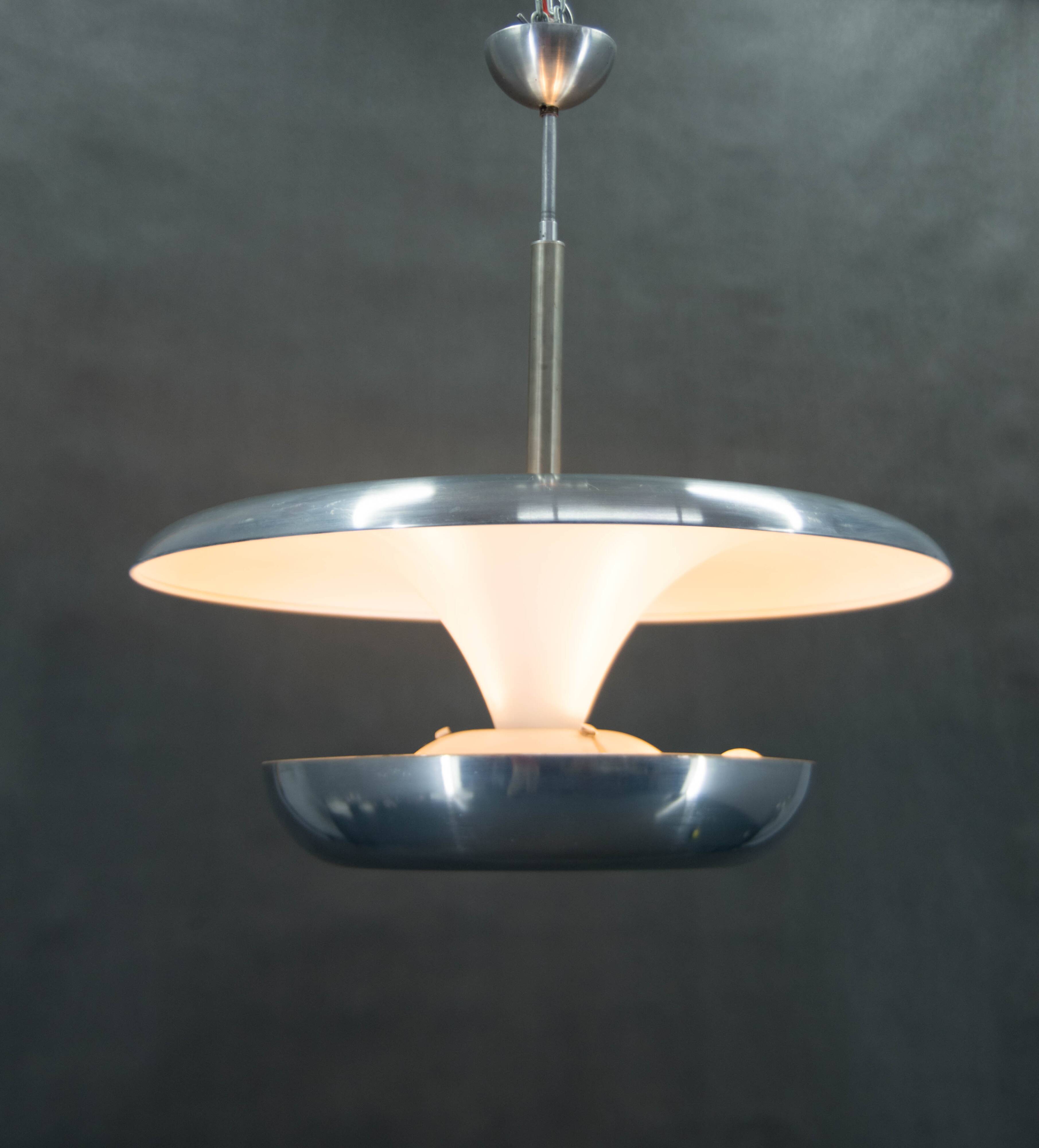 Large Bauhaus Chandelier by IAS, 1920s