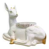 Vintage Italian Antica Athena Deer Faun Ceramic Flower Planter c.1980s
