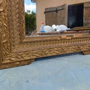 Miroir Bois et Stuk doré 19 ème