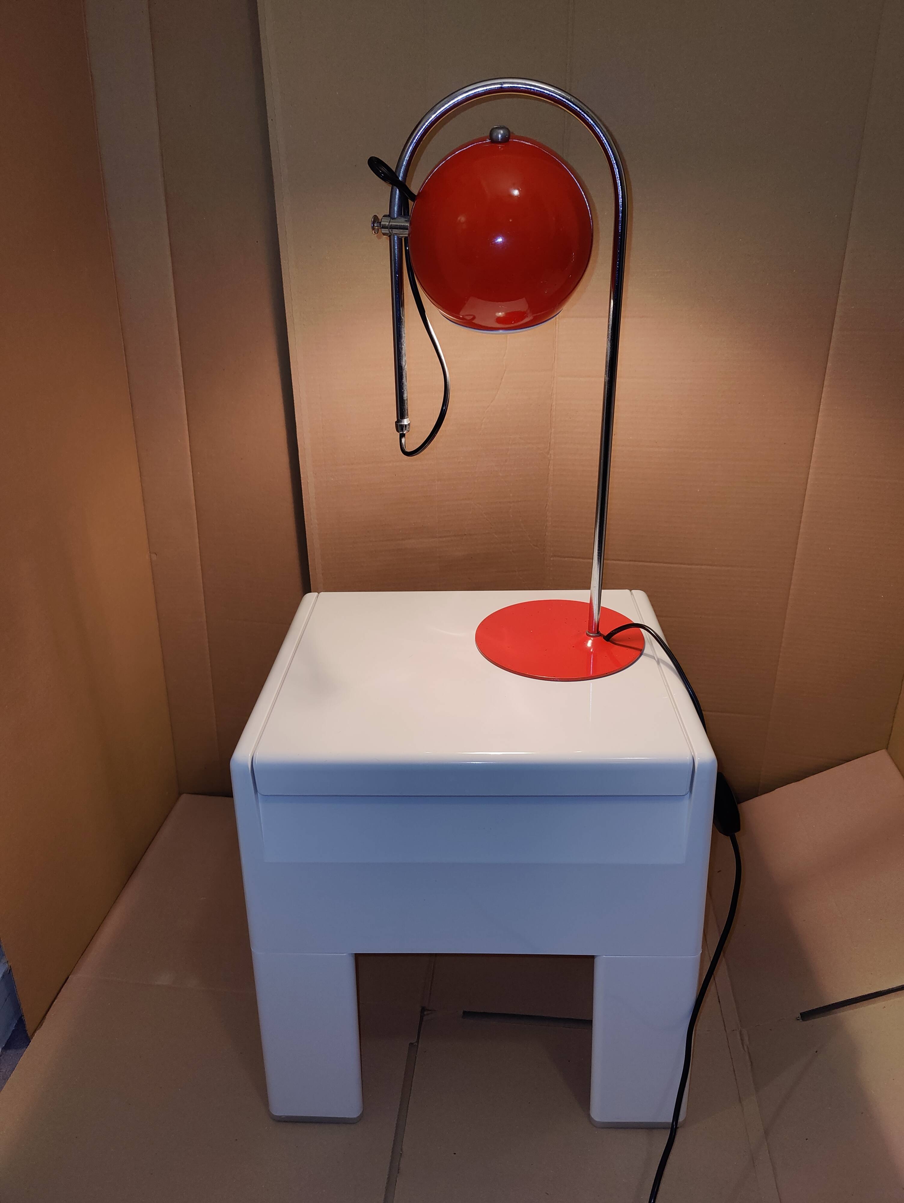 Tabouret coffre blanc Olaf Von Bohr pour Gedy