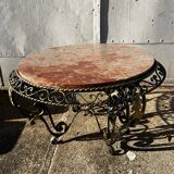 Wrought iron coffee table