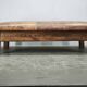 1940s Czechoslovak Oak and Patinated Leather Gym Bench