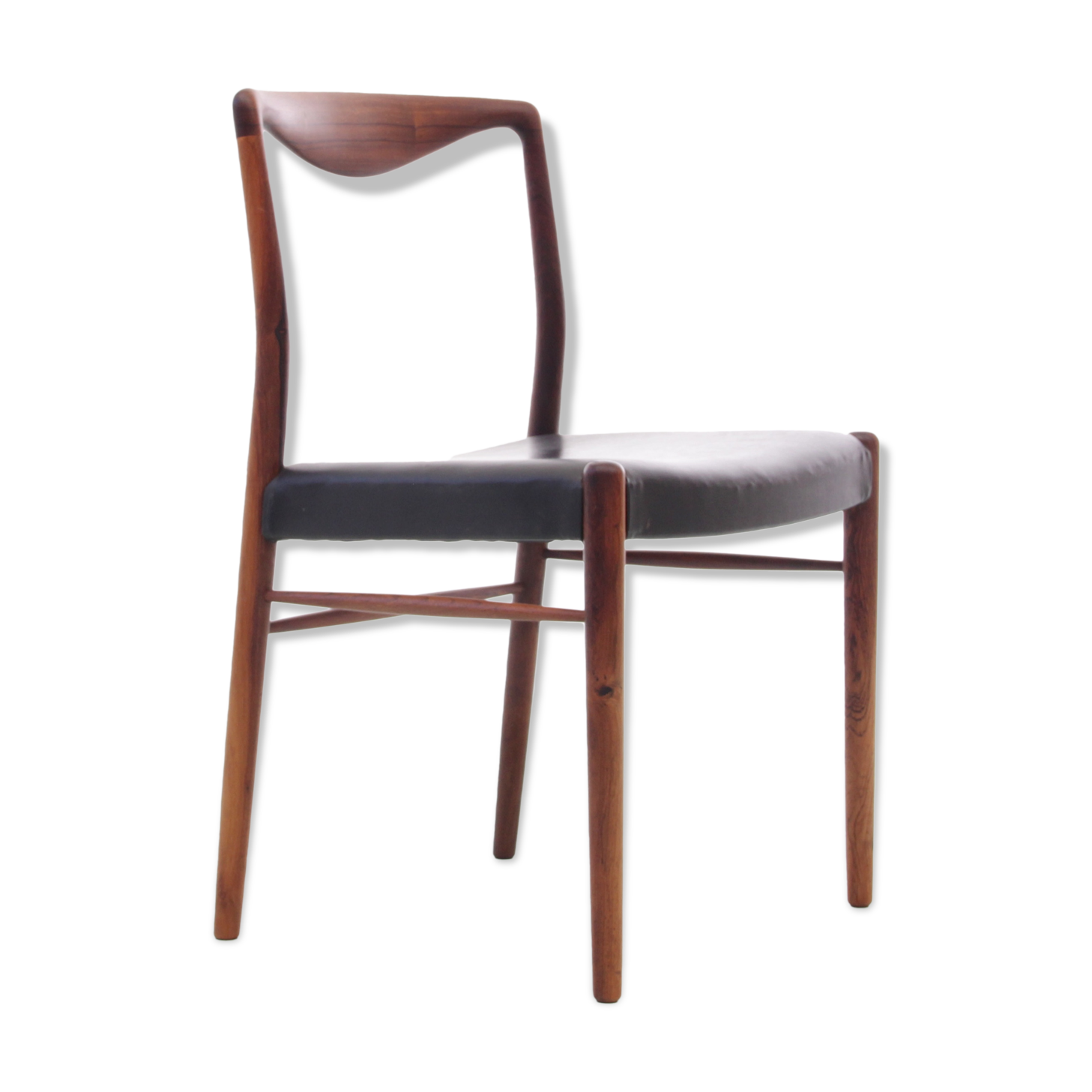 Scandinavian chair in Rio rosewood by Kai Lyngfeldt-Larsen for Søren Willadsen