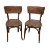 Pair of Mahieu bistro chairs