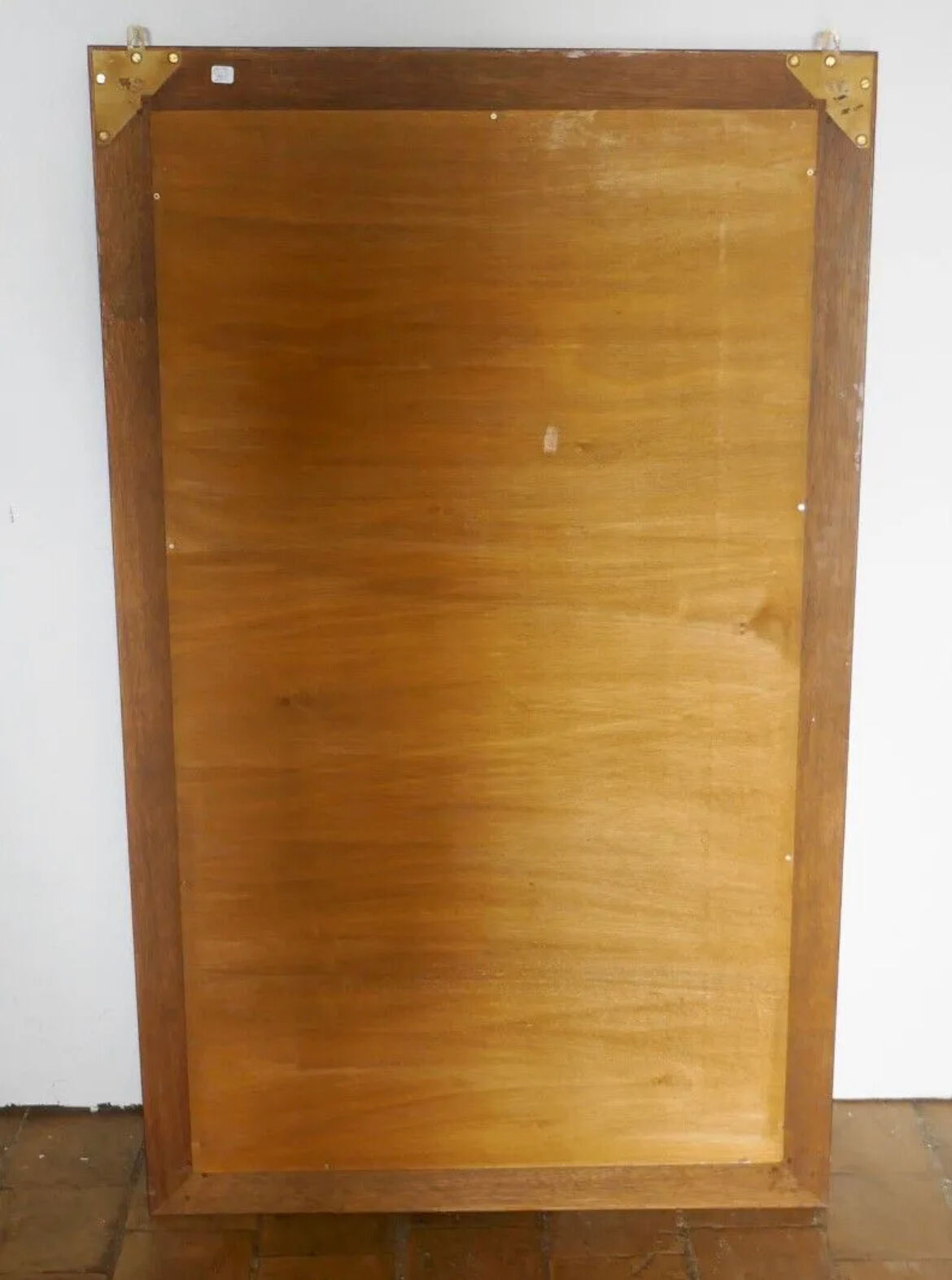 Mirror with molded solid oak frame 81x135cm