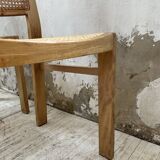 Pair of Baumann chairs beech and cannage