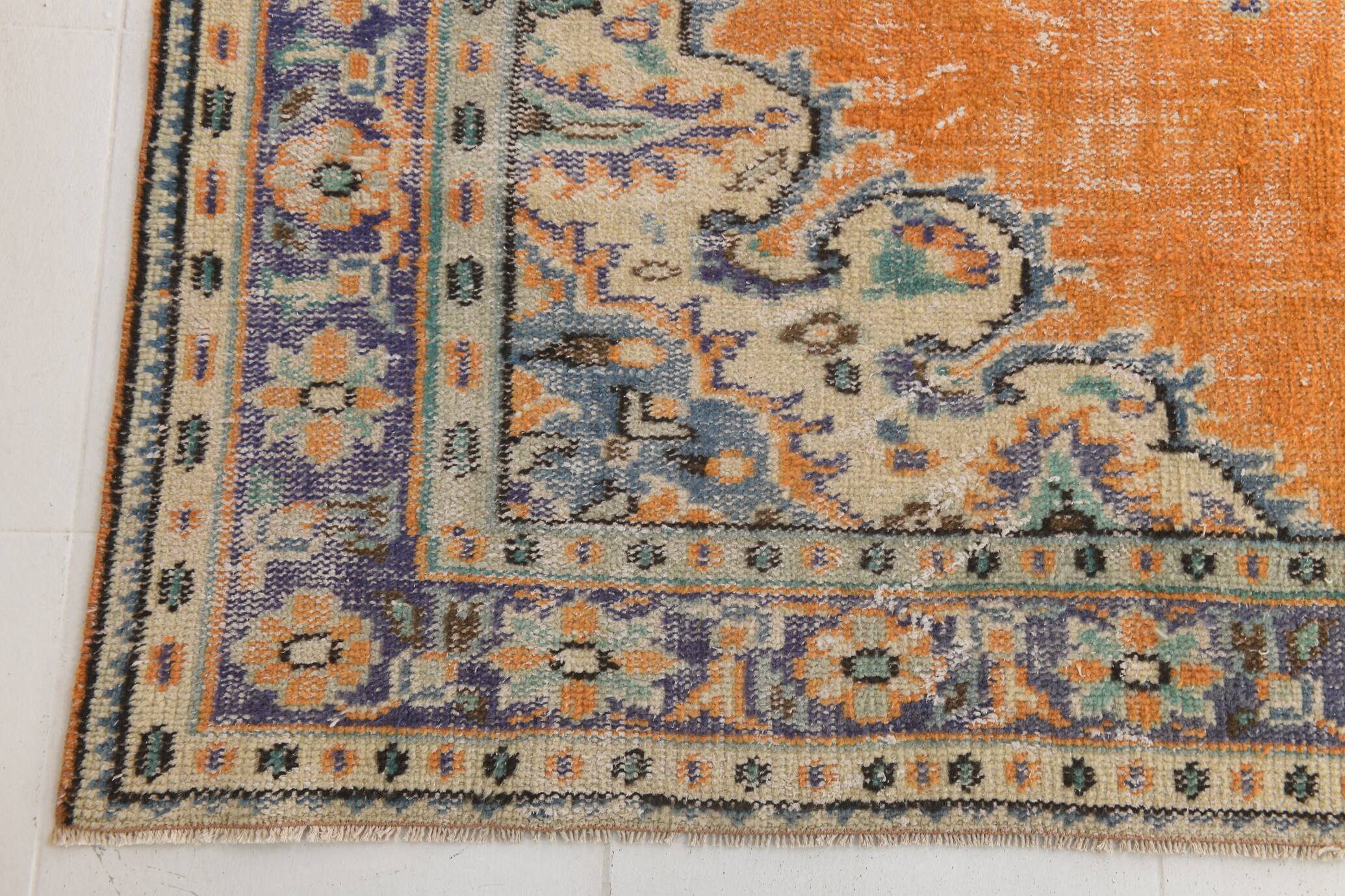 7x10 Vintage Geometric Style Traditional Orientel Carpet, 200x298 Cm