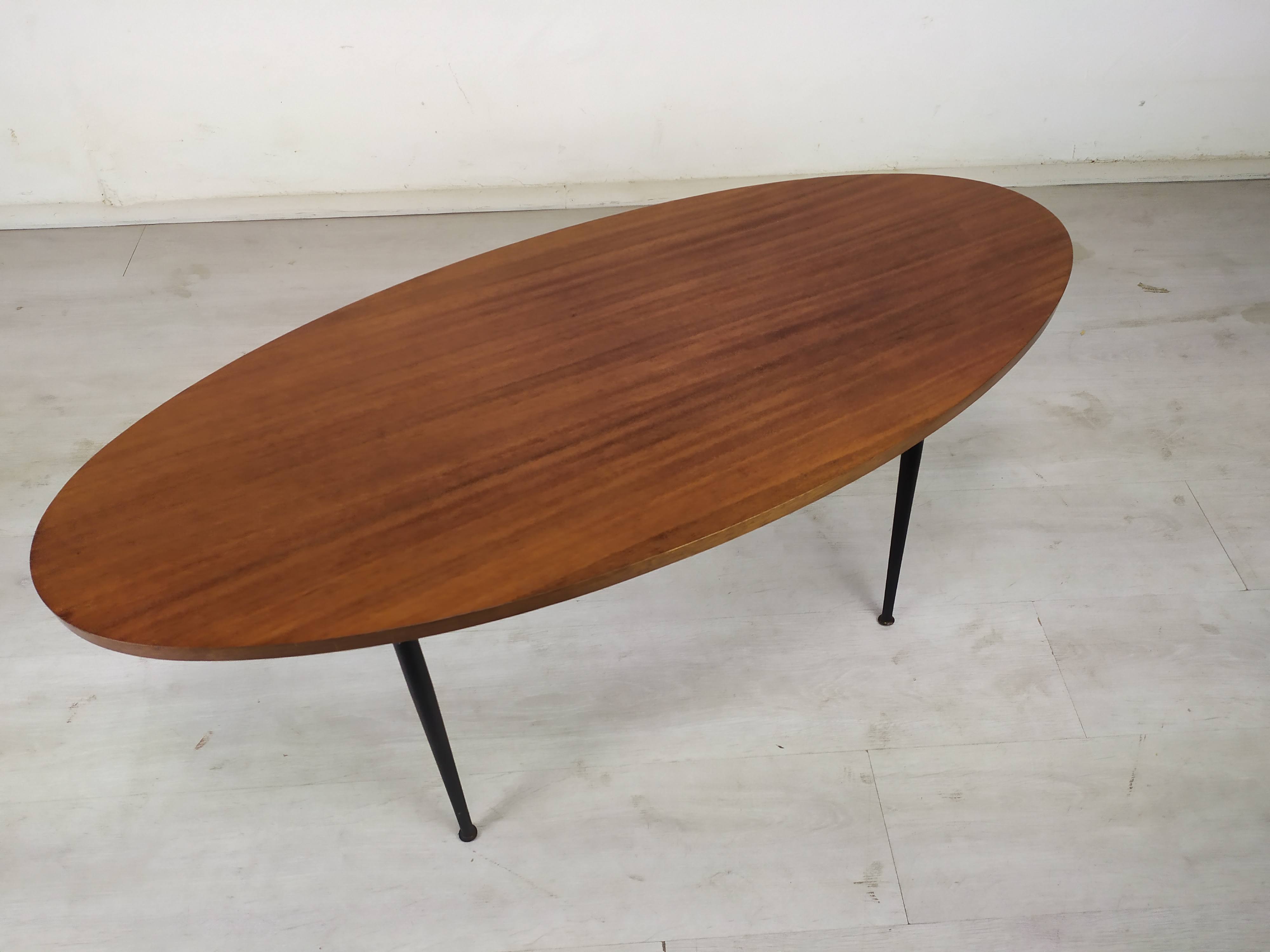 Vintage oval coffee table