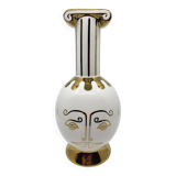Vincent Darré X Monoprix carafe or vase in white and gold ceramic
